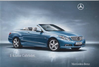 Mercedes E Klasse Cabrio 2010 Prospekt