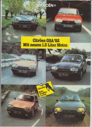 Citroen GSA Prospekt 1981