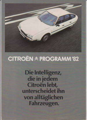 Citroen Programm Prospekt 1982