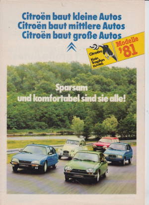 Citroen Programm Prospekt 1980