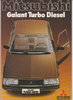 Mitsubishi Galant Turbo Diesel  Prospekt 1981