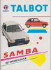 Talbot Samba Autoprospekt NL