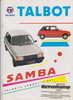 Talbot Samba alter Autoprospekt