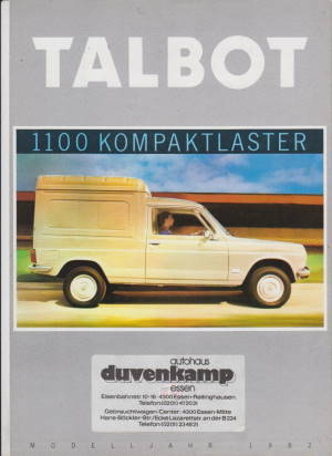 Talbot 1100 Prospekt 1981