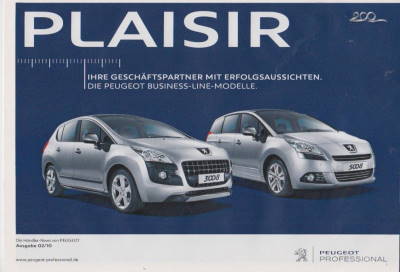 Peugeot Programm Prospekt 2010
