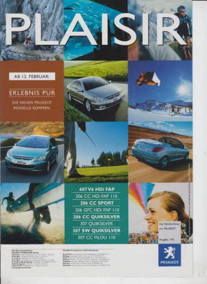 Peugeot Programm Prospekt 2005