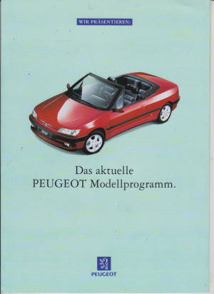 Peugeot Programm Prospekt 1994