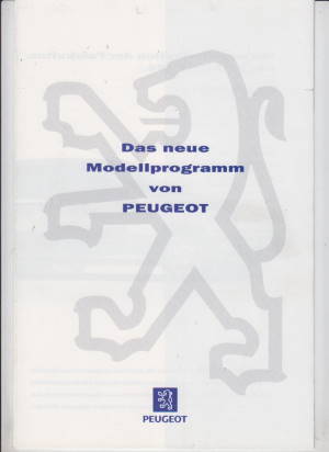 Peugeot Programm Prospekt 1995