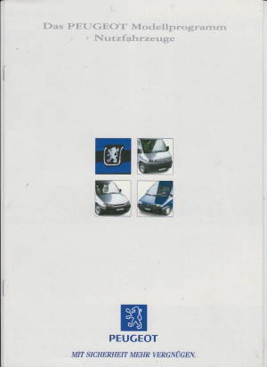 Peugeot Nutzfahrzeuge Prospekt 1998