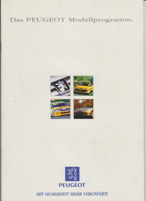 Peugeot Programm Prospekt 1998