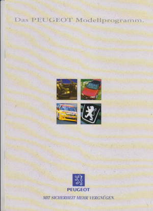 Peugeot Programm Prospekt 1996