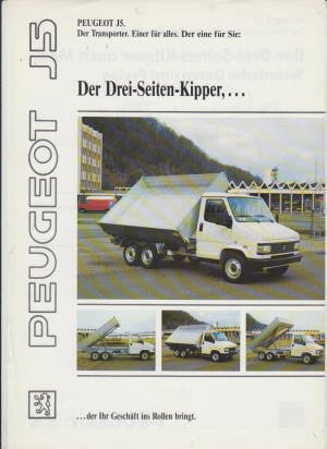 Peugeot J5 3-Seiten-Kipper Prospekt