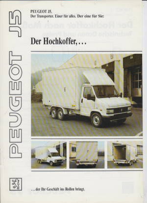 Peugeot J5 Hochkoffer  Prospekt