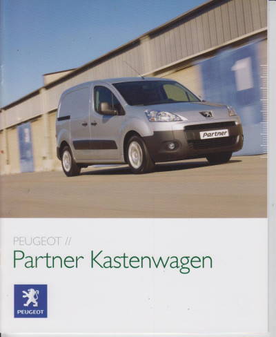 Peugeot Partner Kastenwagen Autoprospekt 2008