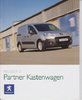 Peugeot Partner Kastenwagen  Autoprospekt 2008
