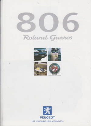 Peugeot 806 Roland Garros Prospekt 1999