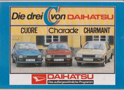 Daihatsu Charade Charmant Cuore  Autoprospekt