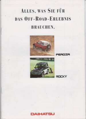 Daihatsu Programm Autoprospekt 1989