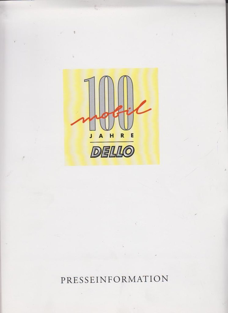 Dello Pressemappe - Opel Historie 1998