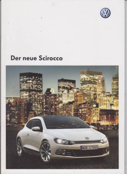 VW Scirocco Autoprospekt 6/2008