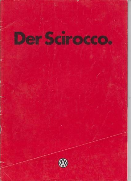 VW  Scirocco 1 -  1984 alter  Prospekt