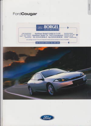 Ford Cougar Autoprospekt 2000