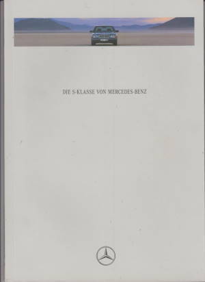Mercedes S Klasse Autoprospekt 1991