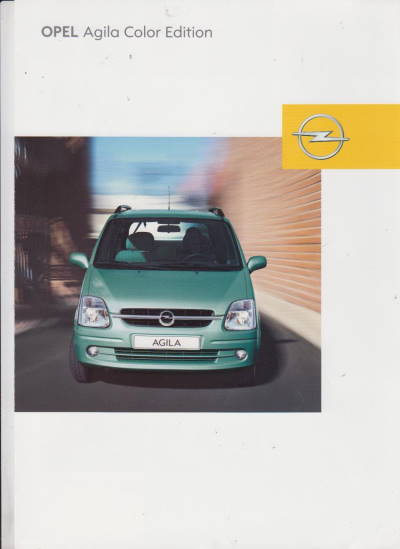 Opel Agila Autoprospekt 2002