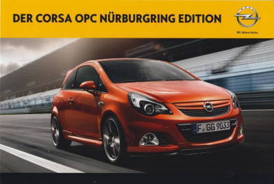 Opel Corsa OPC Nürburgring Prospekt 2011