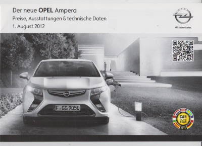 Opel  Ampera Preisliste 2012