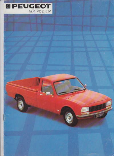 Peugeot  504 Pick-up  Auto-Prospekt 1984 Frankreich