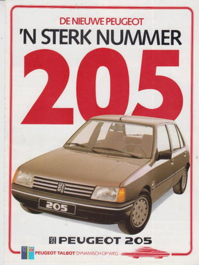 Peugeot  205 Prospekt NL
