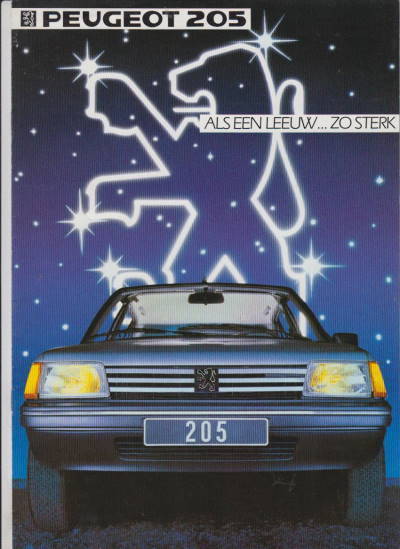 Peugeot  205 Prospekt 1984 NL