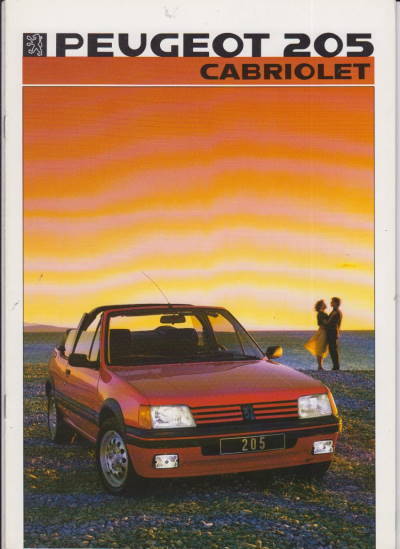 Peugeot  205 Cabrio  Prospekt 1986