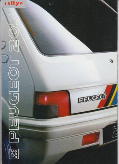 Peugeot 205 Rallye Prospekt 1991