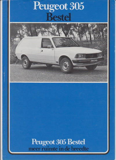 Peugeot  305 Bestel Prospekt NL