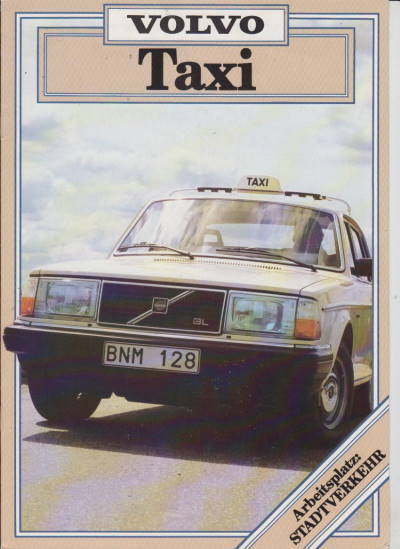 Volvo Taxi Serie 200 Autoprospekt 1981