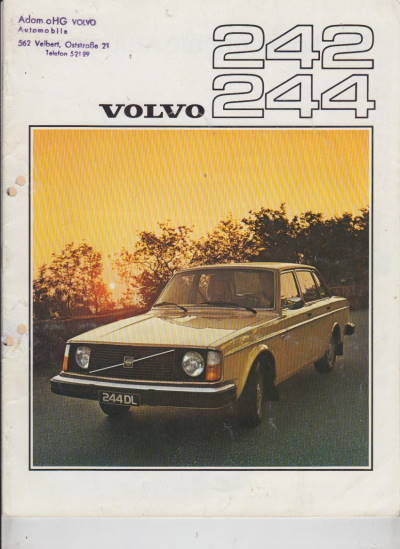 Volvo 242 - 244 Autoprospekt 1976