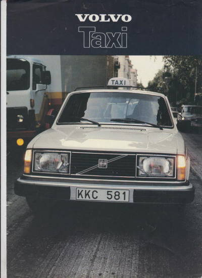 Volvo Taxi Autoprospekt 1980