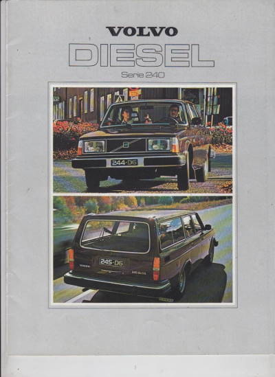 Volvo 240 Diesel   Autoprospekt 1979