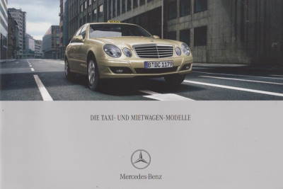 Mercedes Mietwagen Taxi 2007 Prospekt