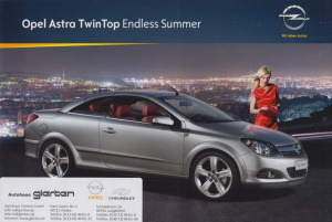 Opel  Astra Twin Top endless Summer Prospekt 2009