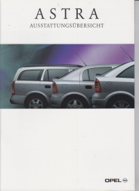 Opel  Astra Autoprospekt Broschüre 1998
