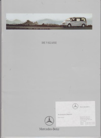 Mercedes V Klasse Prospekt 1999