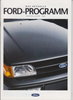 Ford Programm Autoprospekt 1992
