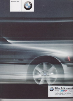 BMW Programm Auto Prospekt 1999
