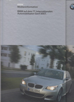 BMW Pressemappe Genf 2007