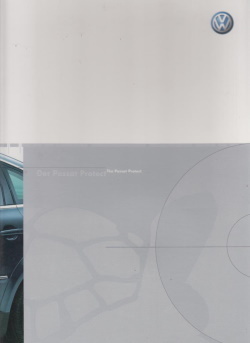 VW  Passat Protect  Pressemappe 2001