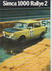 Simca 1000 Rallye 2 Prospekt 1972