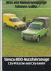 Simca 1100 Nutzfahrzeuge  Prospekt